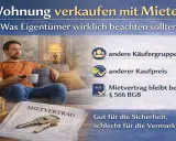 Mann auf Sofa mit Fernbedienung und Tasse. Thema: Vermieter verkauft Wohnung, muss ich ausziehen? Mietvertrag bleibt bestehen.