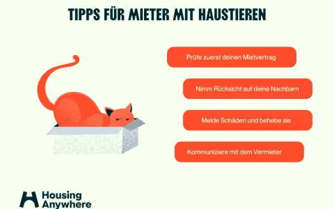 Tipps für Mieter mit Haustieren: Prüfe deinen Mietvertrag, sei rücksichtsvoll. Darf ein Vermieter Haustiere verbieten? Kommuniziere offen.