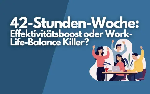 42-Stunden-Woche: Steigert sie die Effektivität oder killt sie die Work-Life-Balance? Ein Team feiert Erfolge.