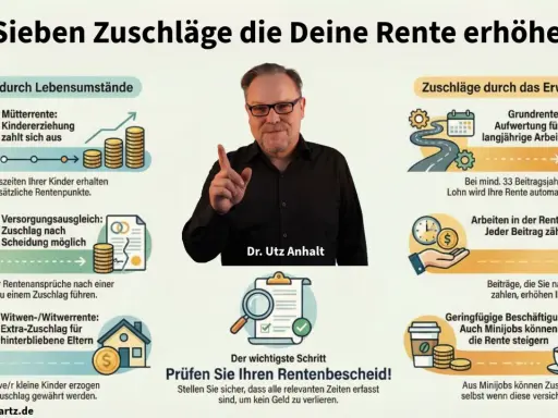 So erhöhen Sie Ihre Rente: Kindererziehung, Versorgungsausgleich, Witwenrente, Grundrente, Minijobs – so finden Sie Ihre Rentenpunkte.